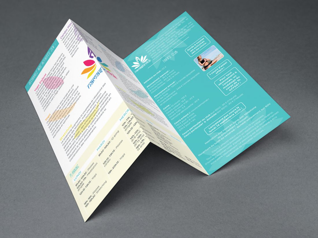 Création dépliant / flyer - Graphiste Bordeaux