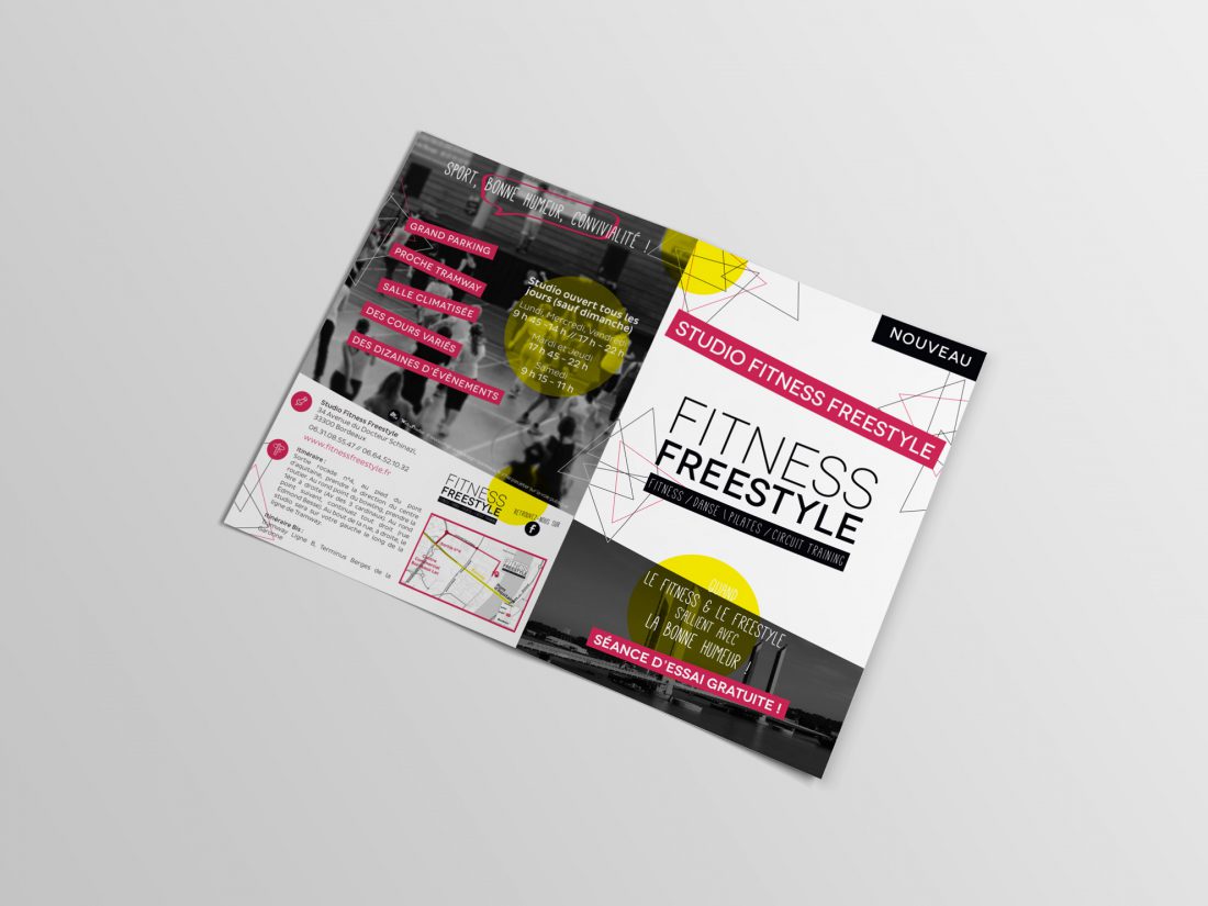 Création print flyer, webdesigner graphiste Bordeaux