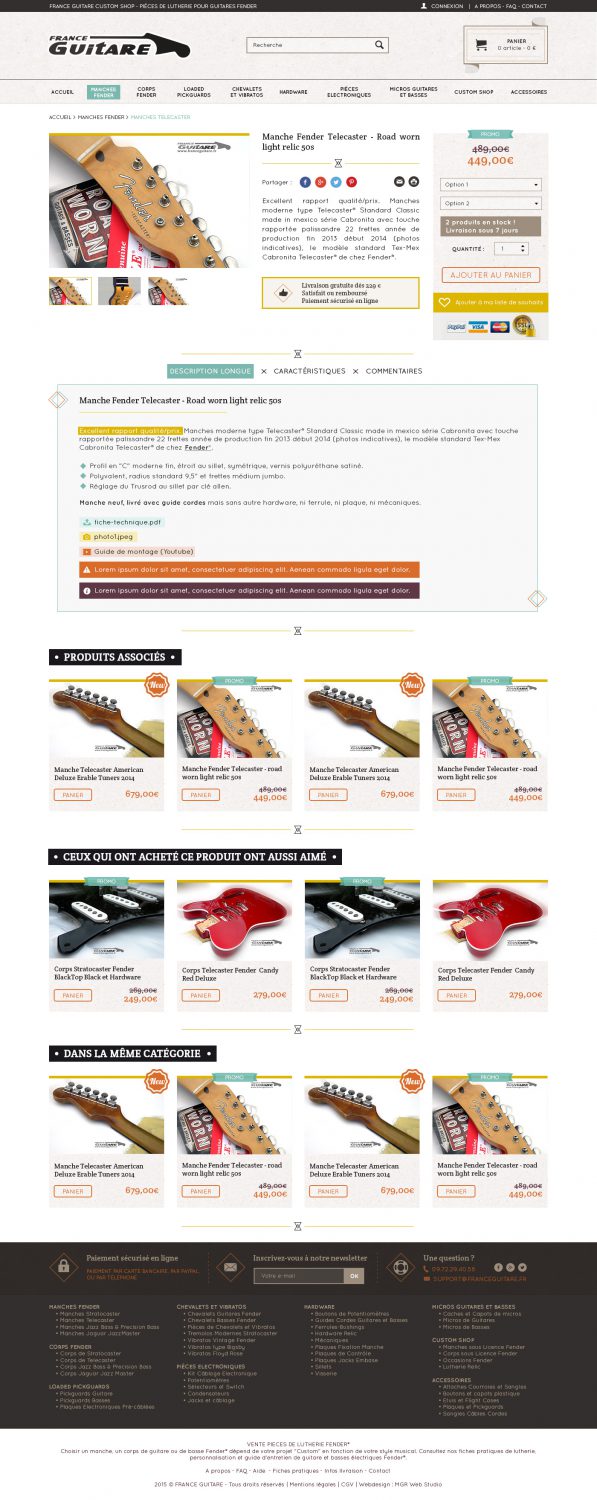 Webdesigner site ecommerce