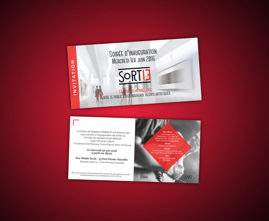 Création print, réalisation carton invitation