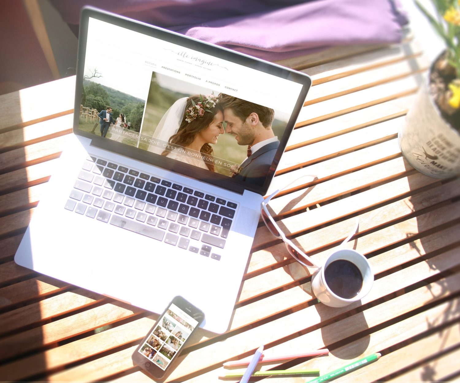 Webdesigner Bordeaux : création site wedding planner