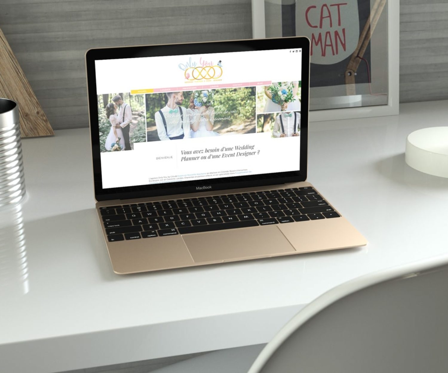 Webdesigner Bordeaux : site wedding planner