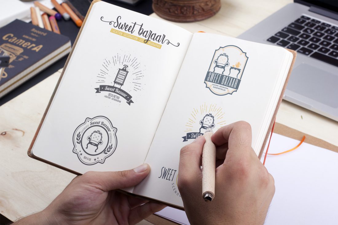 Création logo vintage - Webdesigner Bordeaux