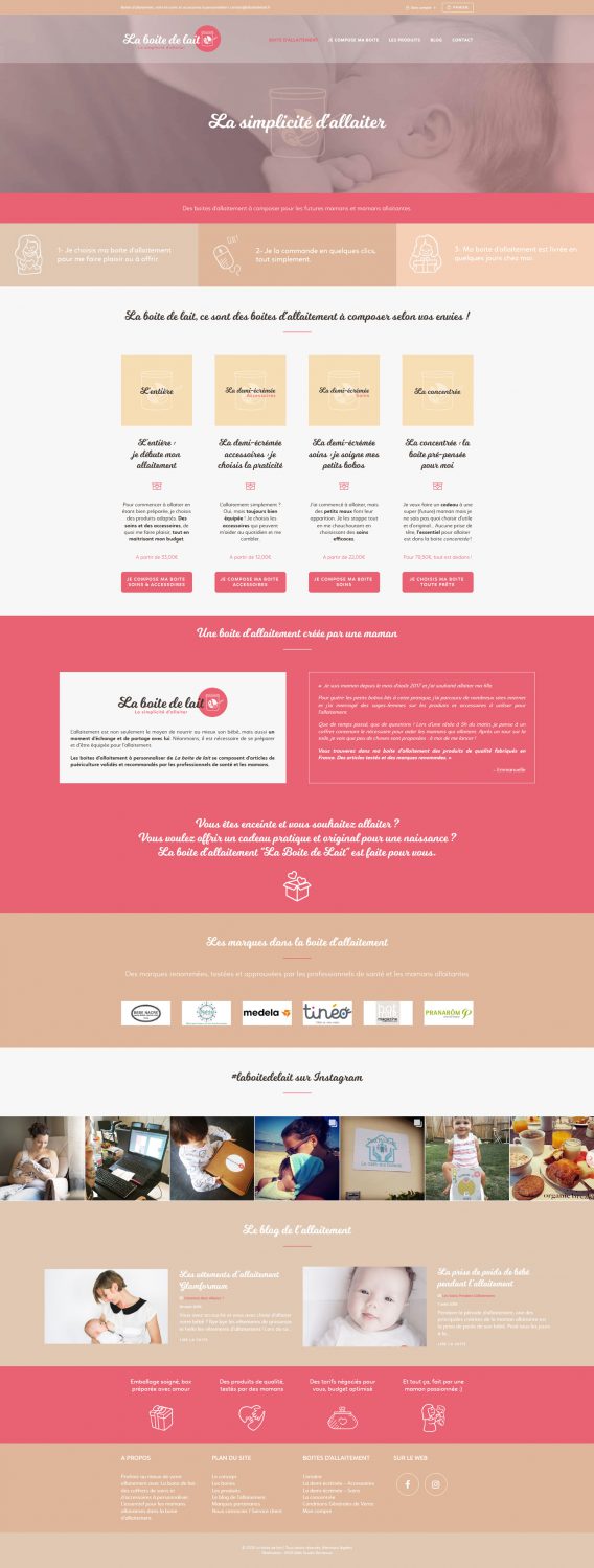Création site e-commerce - Webmaster Bordeaux - La Boite de Lait