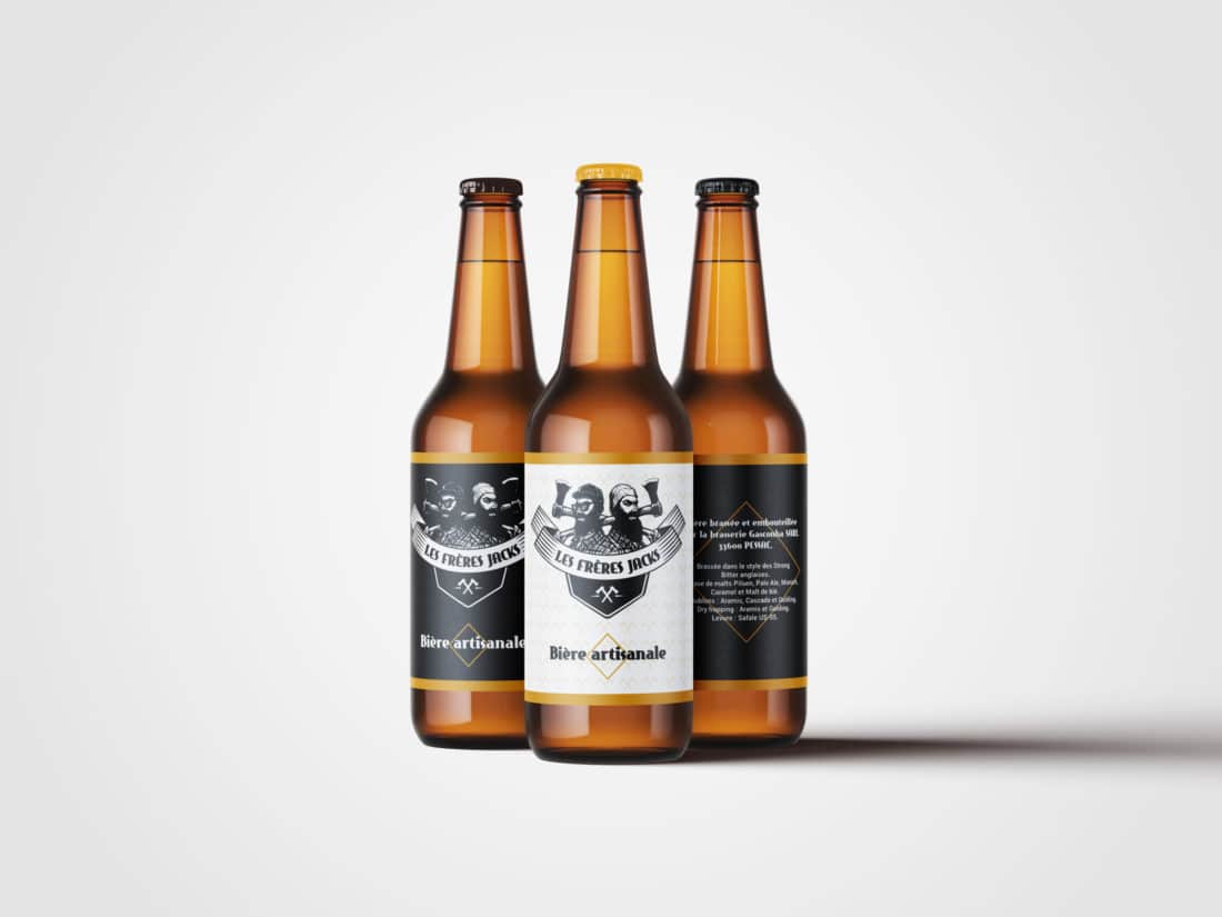 logo lesfreresjacks packaging biere