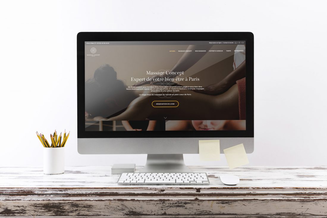 Webdesign maquette site SPA