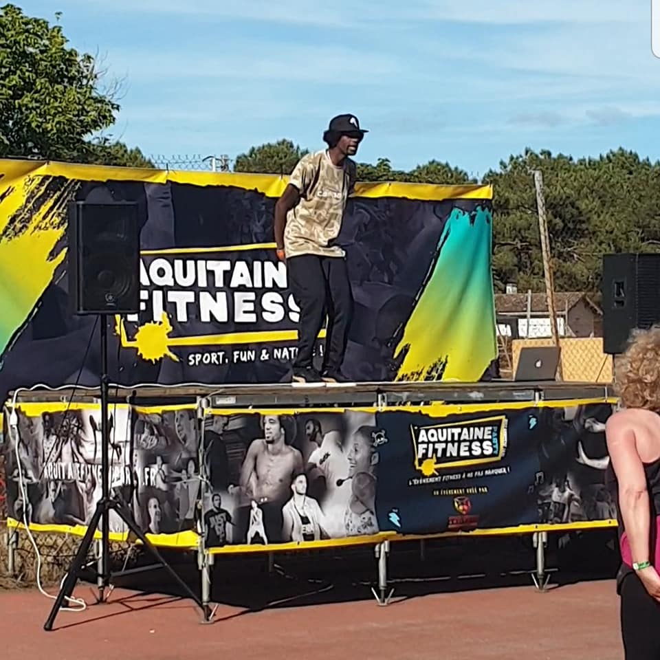Habillage graphique de l'évènement Aquitaine Fitness Party 2019