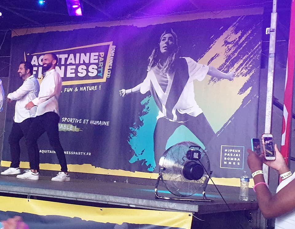 Habillage graphique de l'évènement Aquitaine Fitness Party 2019