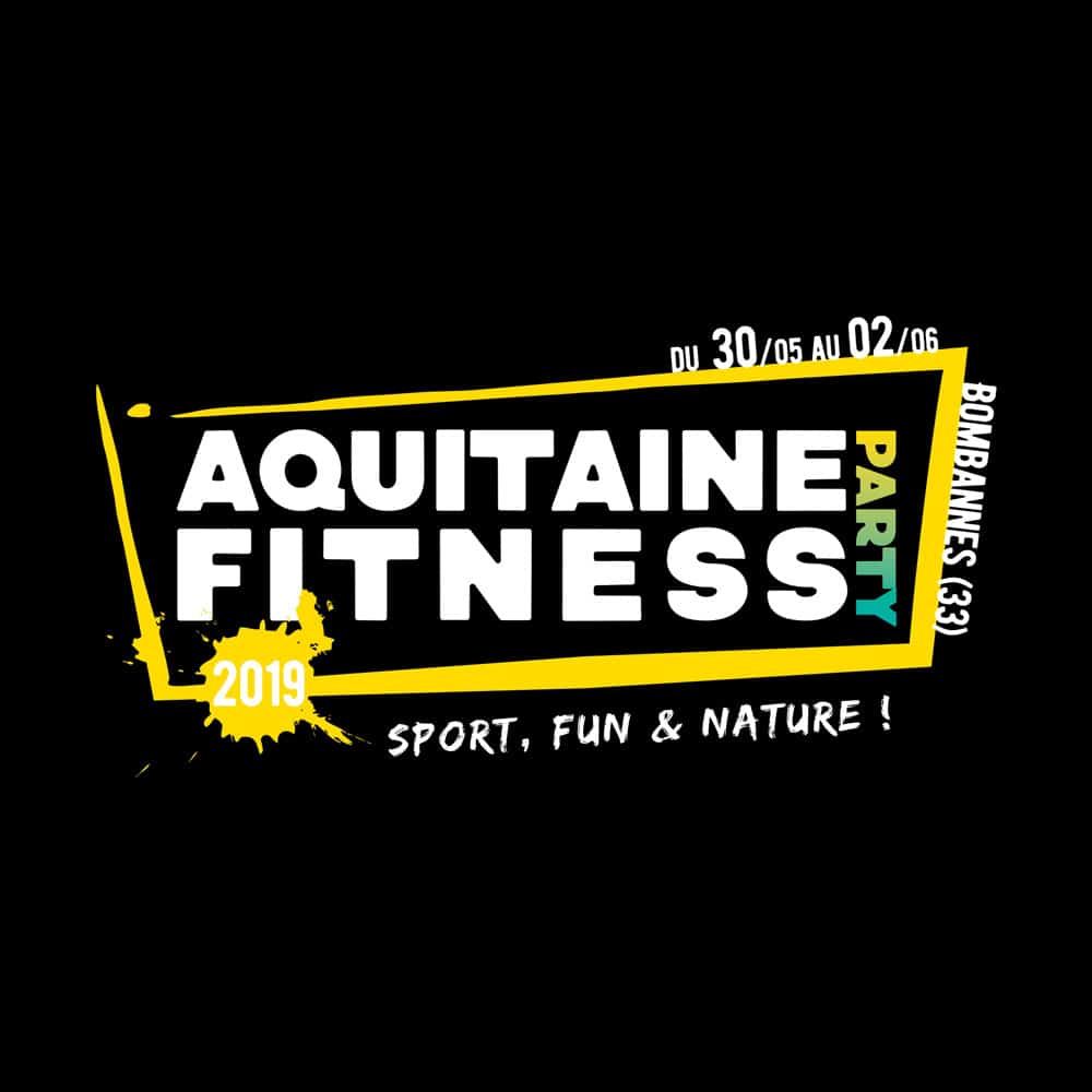 Création du logo et de l'identité visuelle de l'Aquitaine Fitness Party 2019