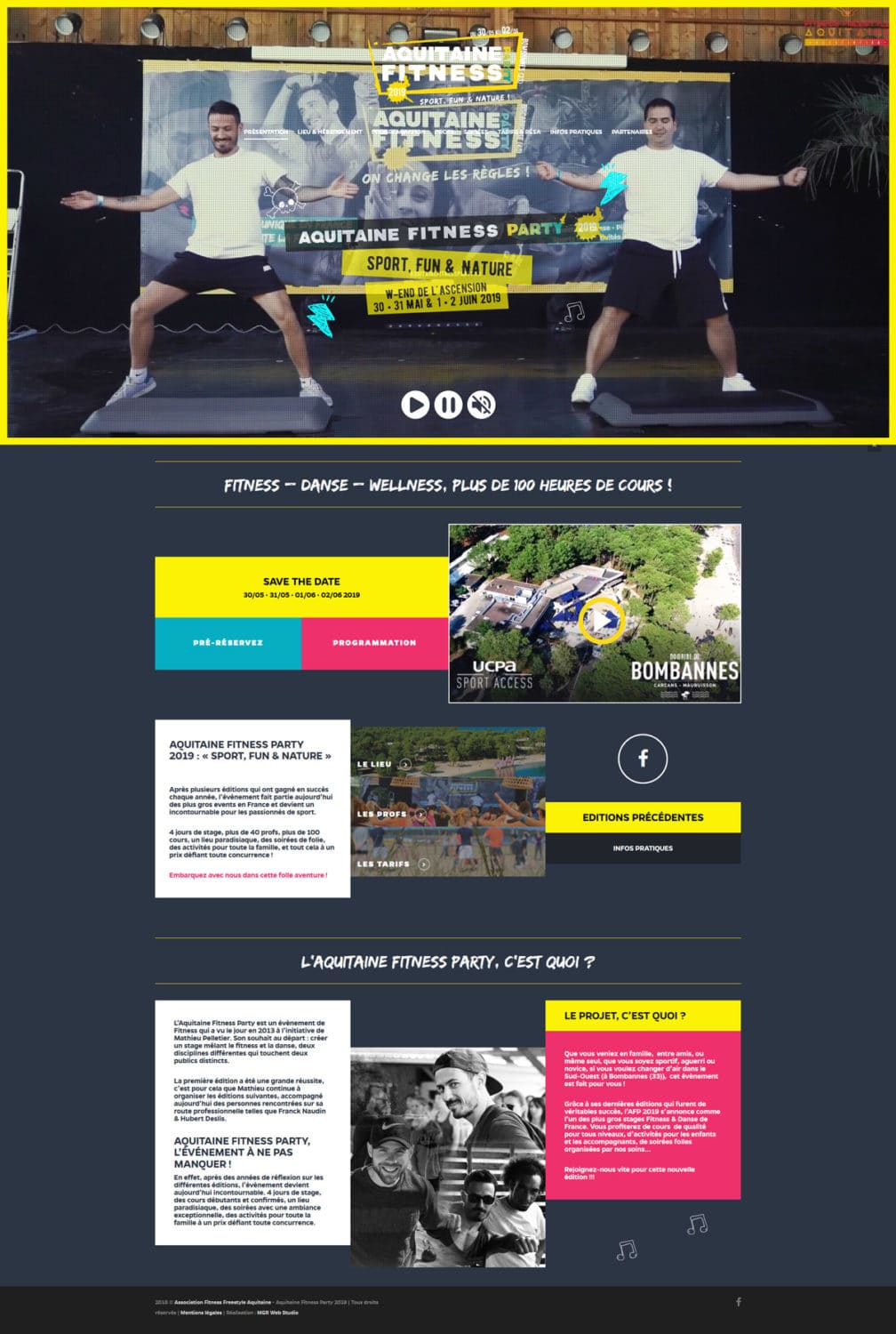 Webdesign et création du site de l'AFP 2019