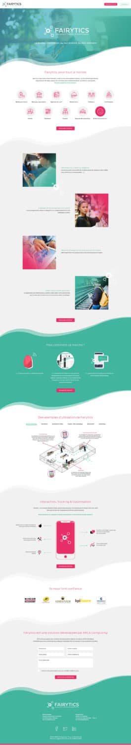 Réalisation du webdesign du site vitrine - Bordeaux