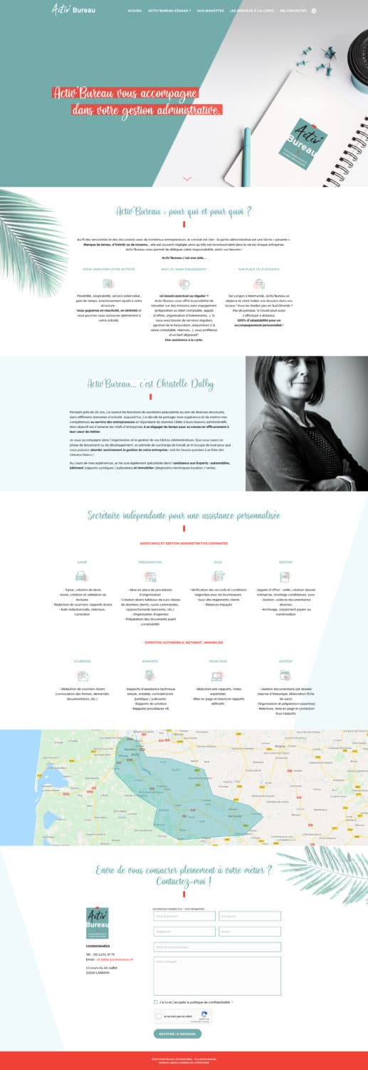 wordpress site onepage activbureau