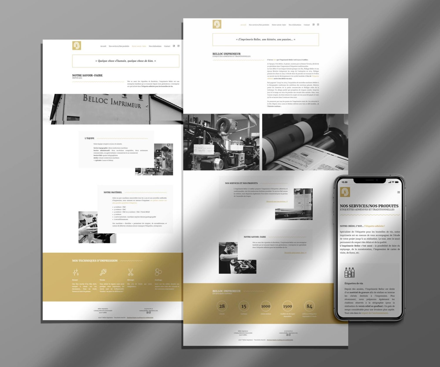 Webdesign Bordeaux, création de site Wordpress minimaliste