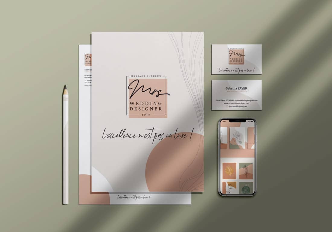 identite visuelle webdesigner wedding designer